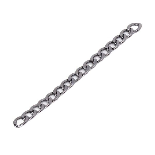 20m Aluminium Kantkæde Elegant Rustfri Metal Håndværkskæde til Halskæde Armbånd Ankelkæde Smykkefremstilling Sølv Sort