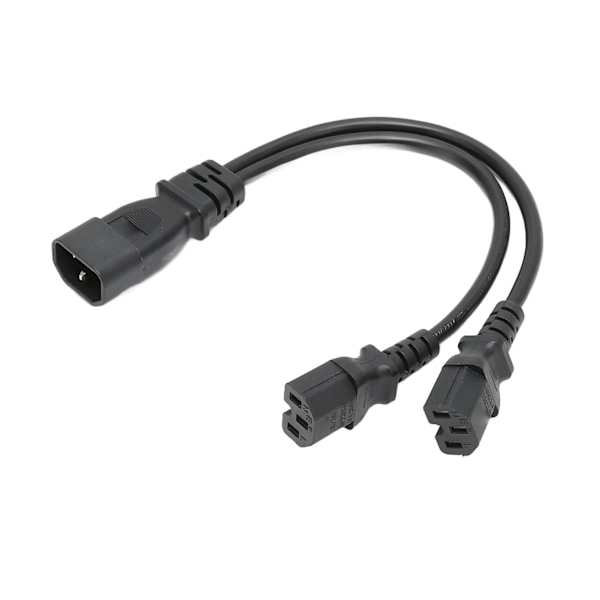 IEC320 C14 till Dual C15 sladd hane till hona Säker power för skrivbordslampa skrivarprojektor 100‑250V 12,6 tum