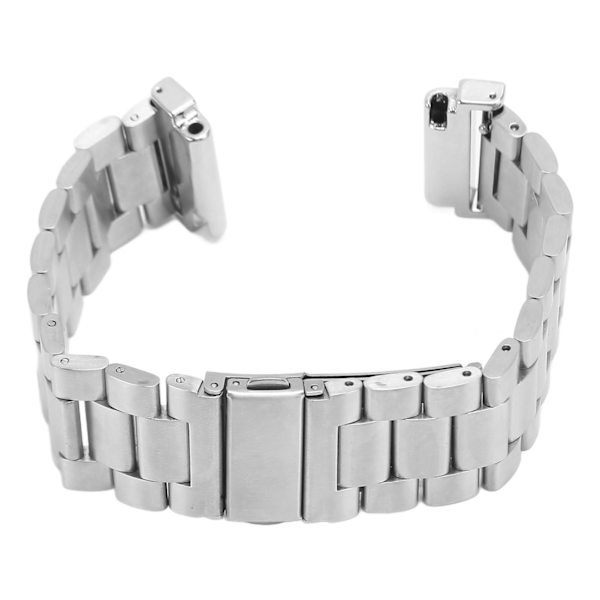 Metalurrem til Garmin Forerunner 965/955 Rustfrit stål Justerbar erstatningsarmbåndsurrem 22 mm Sølv
