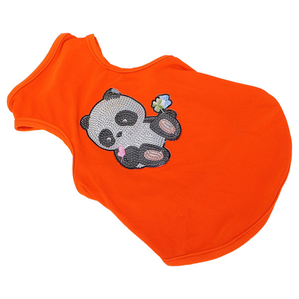 Hundtröjor Tryckta Strassmålning Husdjur T-shirt Mjuk Andningsbar Sweatshirt för Hundar och Katter (Orange M)