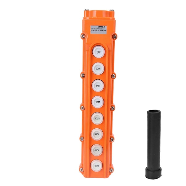 Kran Kontroller Heise Fjernkontroll Stasjon Trykknapp Bryter 8 Veier COB64 220V/500V