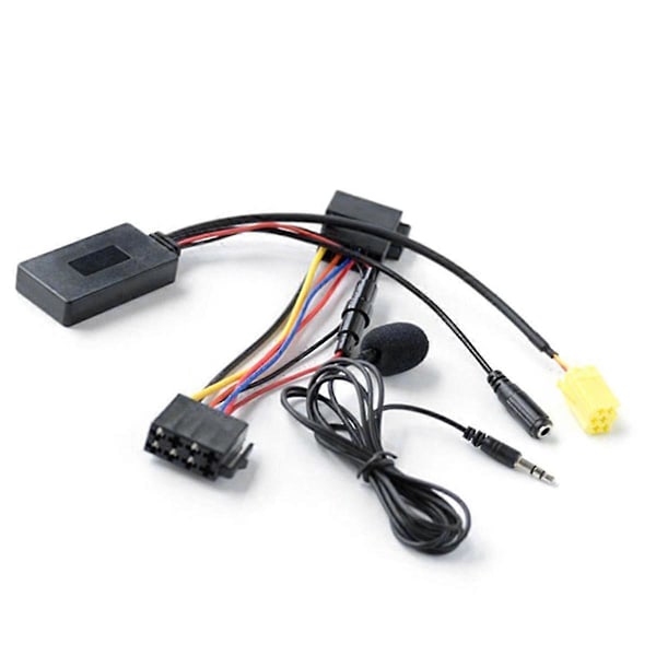 Auton Bluetooth-audioadapteri 159 Smart Fortwo 451 -malliin mikrofonilla, handsfree Aux-kaapeli - 6-nastainen