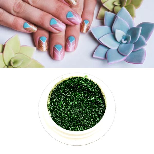 Spegeleffekt Nagelpulver Galvanisering Metallisk Spegelpigmentpulver för Nail art MJ 10