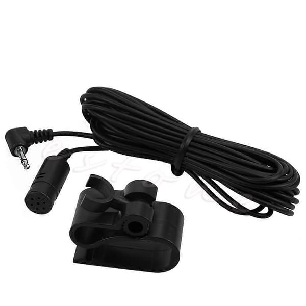 Ny 2,5 mm Bluetooth-kompatibel ekstern mikrofon til Pioneer bilradioer Black