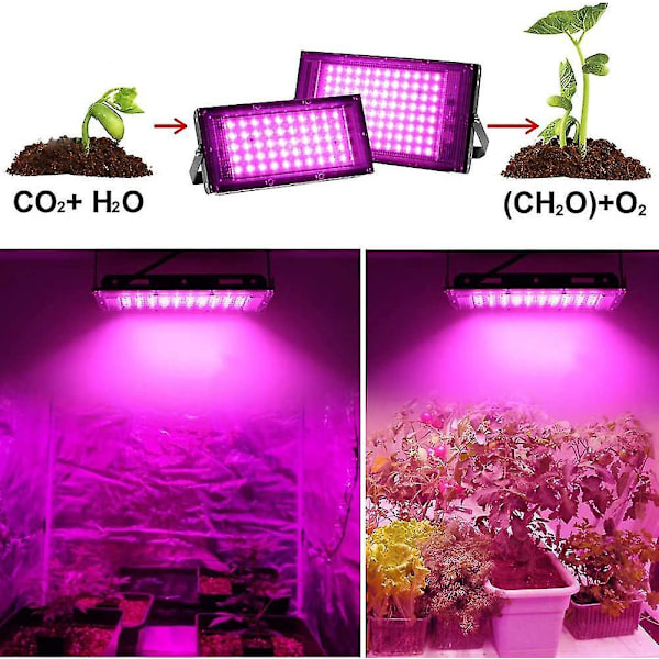 LED Kasvivalo Täyden Spektrin Paneelilamppu (100W)