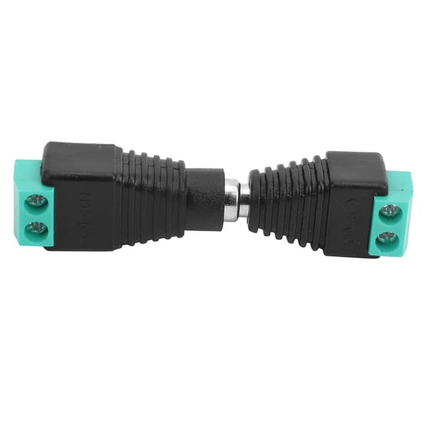 5,5x2,1 mm DC-strømstik han hun CCTV-strømadaptere til kamera eller LED-lampe grøn