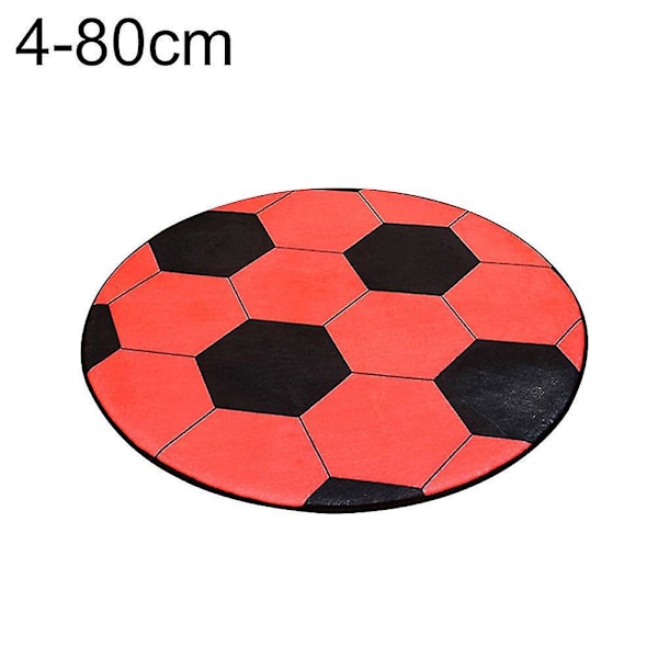 Jalkapallo- ja koripallokuvioinen tietokoneen tuolimatto, kodinsisustukseen tarkoitettu matto, 80 cm4