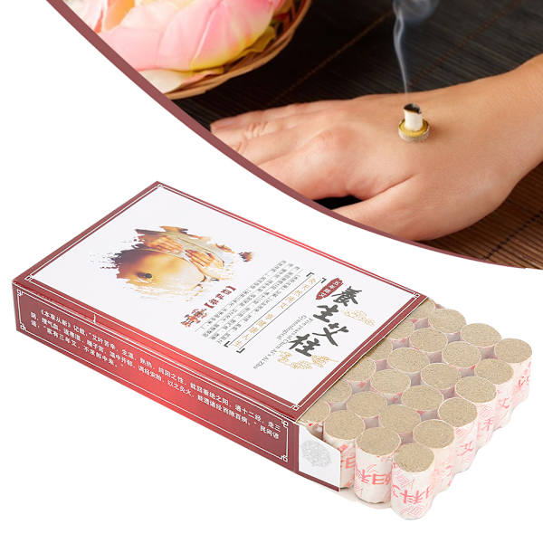 54 kpl 5 vuoden Moxa Perinteiset Stick Cone Roll Moksibustitikut dysmenorrean naisten hoitoon