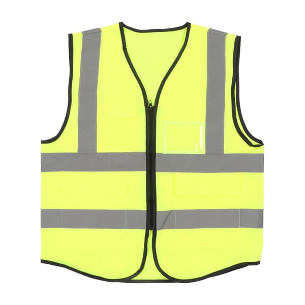 Reflekterende sikkerhetsvest Høy synlighet Polyester Arbeidstøy med lomme for arbeider ingeniør XL
