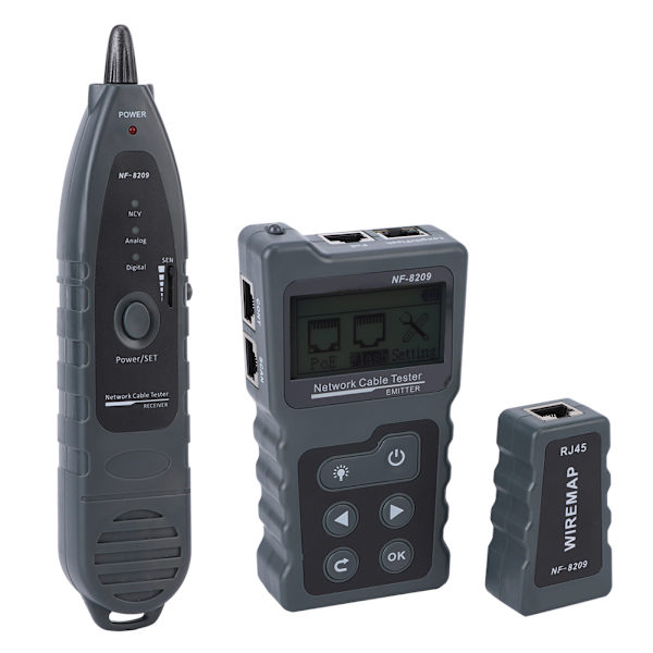 Netværkskabeltester Wire Tracker LAN Netværkskabelfinder Industriel Sensor NF‑8209