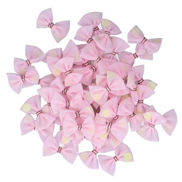 100 stk. Mini Sløjfer Pink Cute Look DIY Produktion Bånd Sommerfugle Slips til Hjem Dekoration DIY Håndværk Garland