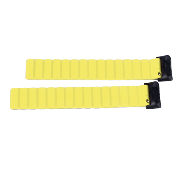 2 st Watch Bands Professionell Silikon Rem Professionell Silikon Rem Stark Magnetisk Snäpputbyte Armband för Fitbit Charge 6/5 Grå Gul