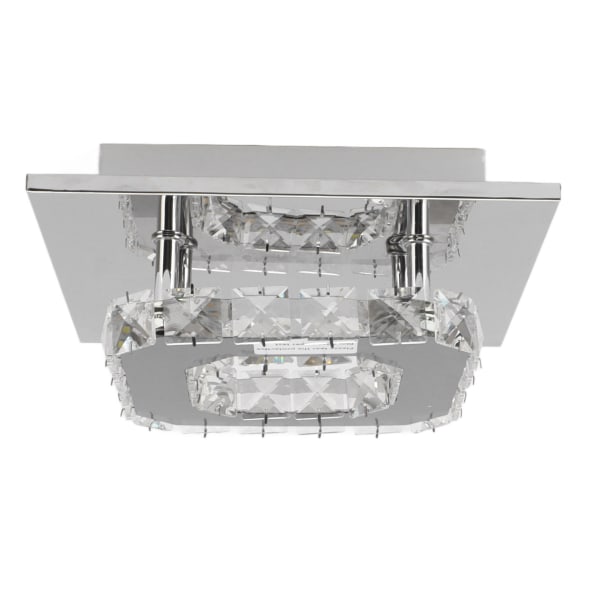 LED-taklampe 3 lysfarger moderne dekorative firkantede falske krystall mini lysekrone for stue korridor 85‑265V