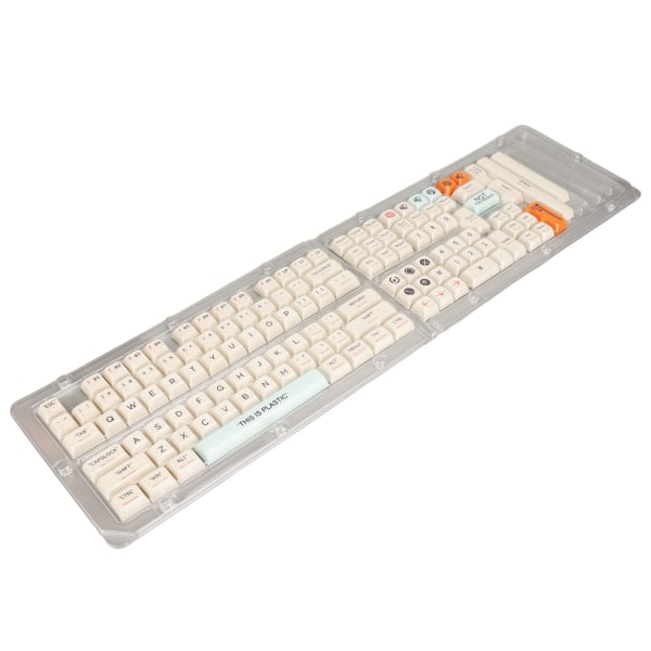 Tastatur Tastaturer Orange Blå Beige 128 Taster PBT Theme XDA Højde Sublimation Uigennemsigtig DIY Keycap til mekanisk tastatur