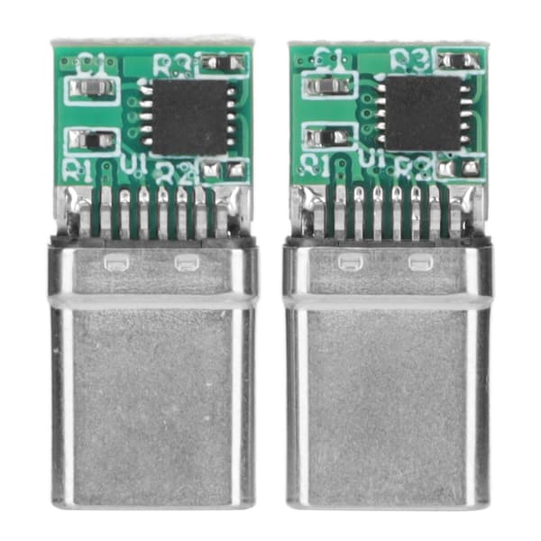 2 stk. USB C Breakout Board PD Type C 8-benet 20V 3A nominel strøm hurtigopladning USB C hanadapter til tablet bærbar computer Type C han 20V