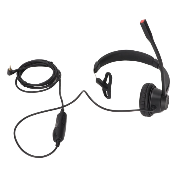 Telefon Headset Lydstyrkejustering Mikrofon Mute Monaural 2,5 mm Business Headset til Call Centers Telemarketing