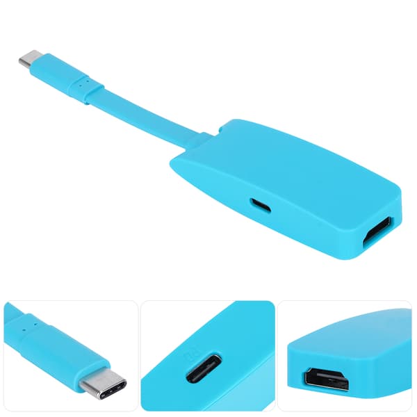 3 i 1 4K Type C til HDMI HUB-adapter Projeksjonskabel Multifunksjonell dokkingstasjon