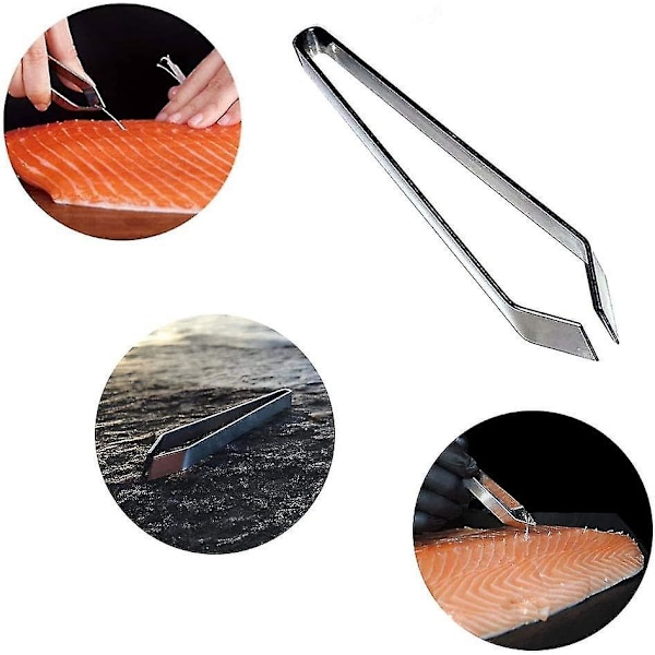 Fiskbensborttagningspincett - Professionellt verktyg i rostfritt stål för att ta bort fiskben och extrahera chis