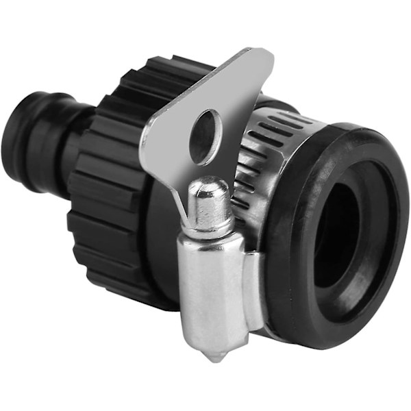 Universal Vandhane Slangekobling Hurtigkobling Vandhaneadapter Diameter Mindre End 20mm (sort) 2 stk
