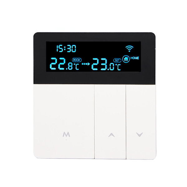 3A Smart Termostat LCD Färgskärm Hög Noggrannhet Programmerbar Termostat Vattenuppvärmning Pannuppvärmning för Hem Shopping Mall AC90‑240V Vit WiFi