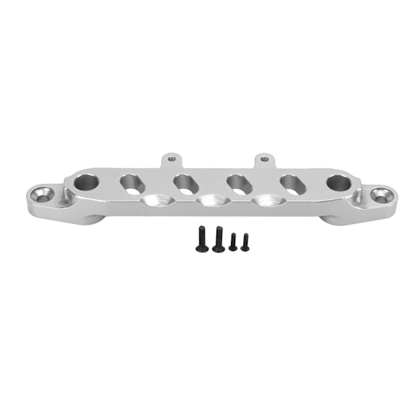 1/6 SCX6 RC-bilens främre karossstödram CNC-bearbetning Aluminiumlegering Främre karosskalfäste för 1/6 SCX6 RC-bil för LER Silver