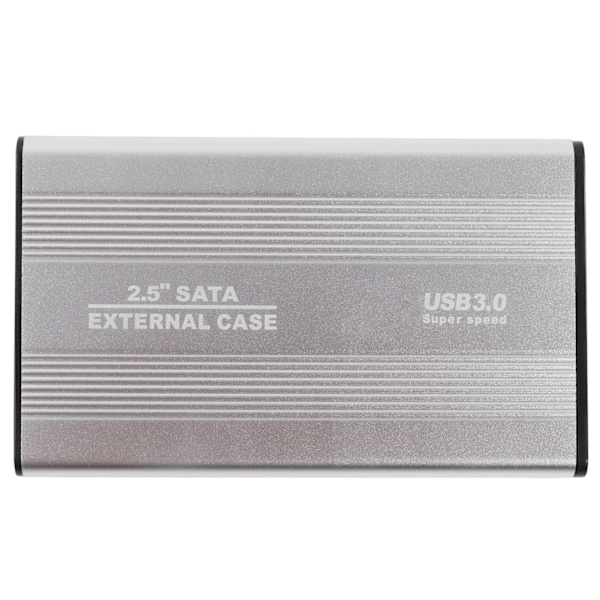 Hårddiskhölje 2,5 tum 4TB LED-indikation Aluminiumhölje Hot Swappable 5Gbps USB 3.0-port Extern HDD- case Silver