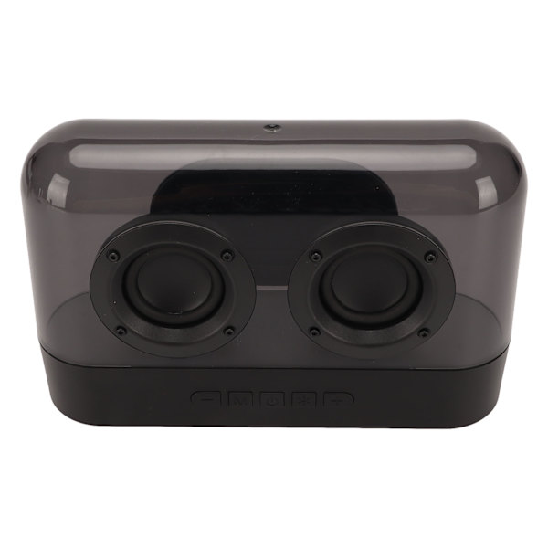 Bluetooth högtalare Stereo Subwoofer Minneskort Uppspelning Transparent bärbar trådlös högtalare med färgglatt LED-ljus