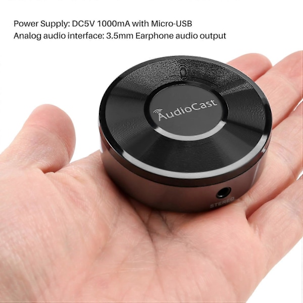 Audiocast M5 DLNA Airplay Adapter Trådløs Wifi Musikk Audio Streamer Mottaker Audio Musikk Høyttaler f