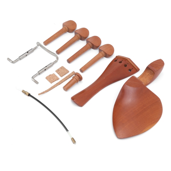 Tilbehør til violindel Jujube-træ med hagestøtte/endepind/halestykke/stemmepinde/tarm til 4/4