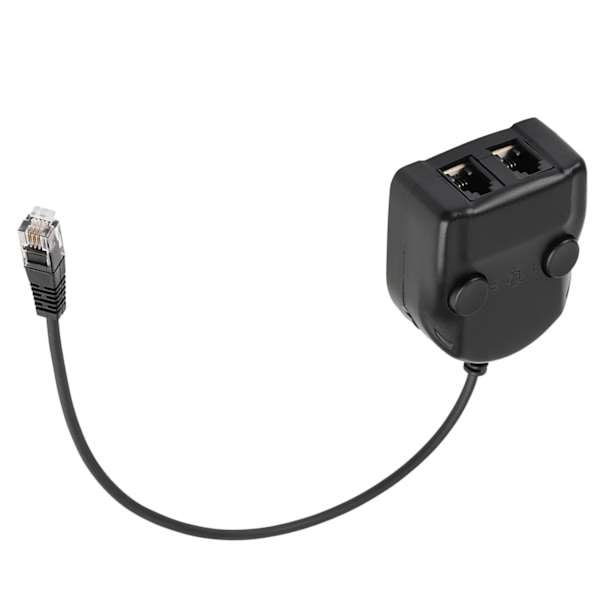 Crystal Headset Telefon Träningslåda Splitter Adapter Volymkontroll Intelligent ljud stängt