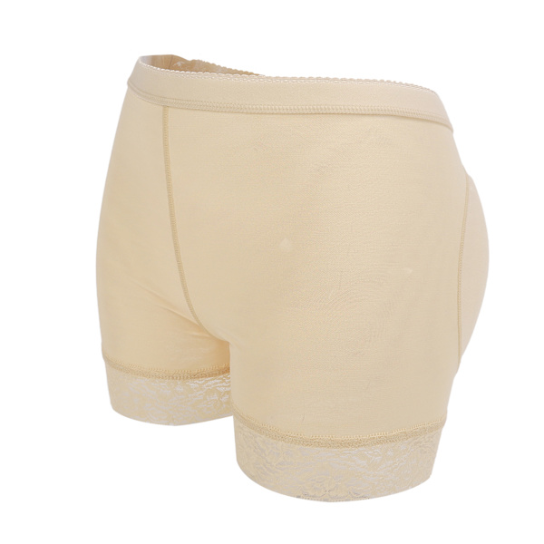 Hofteløftende underbukser Blondekant Elastisk pustende Khaki Butt Lifter Truse for Dame XL