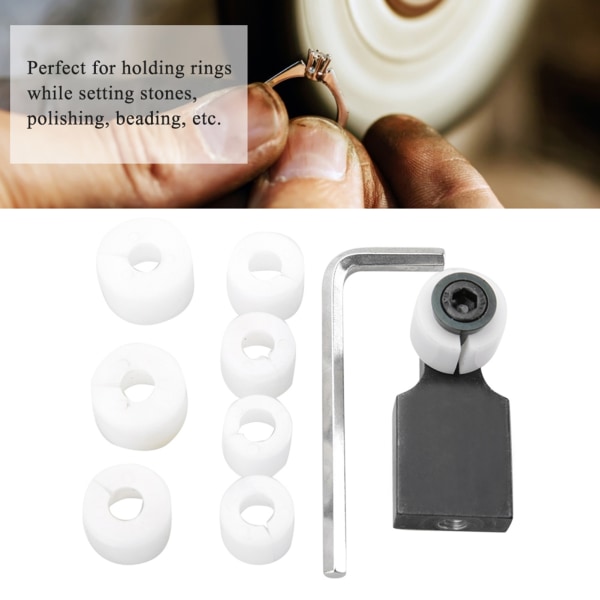 Smykker Ring Processing Tool Setter Clamp Channel Diamond Stone Setting Tool Kit