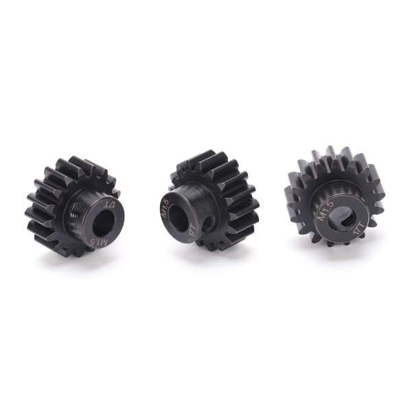 3stk M1.5 Stål Gear Pinion Motor Gear 17T 8mm aksel for 1/6 1/5 RC bil børsteløs motor