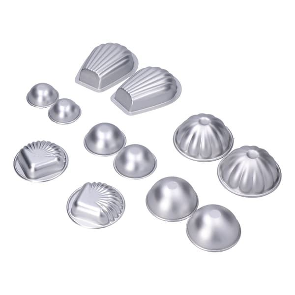 DIY badesaltkugleform husholdningsbærbar aluminiumslegering mousse kage bageform sæt#2