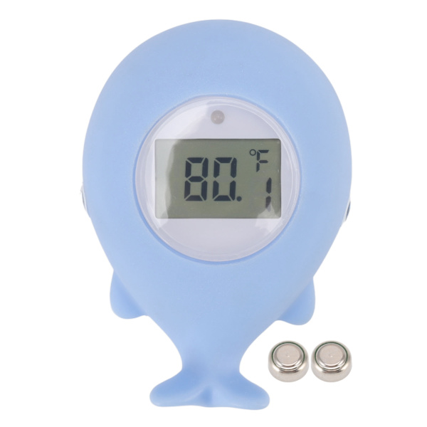 Valformad babybadkar termometer tyst larm spädbarn babybad flytande leksak temperatur termometer