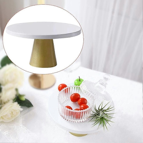 Litet Runt Tårtfat, Tårtfat i Järn för Dessertvisning, Dessertställ, Cupcakeställ för Fest