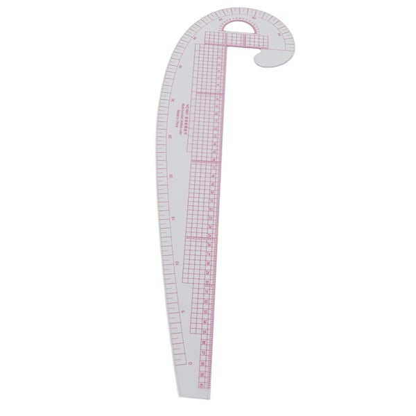 58 cm 6501 böjd linjal hög precision transparent kropp plast böjd linjal sömnad för sömnadsmönsterdesign