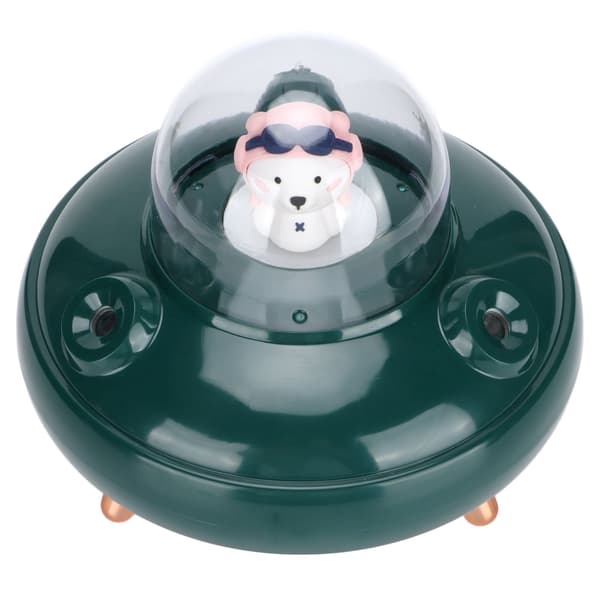 UFO Söt Mini Luftfuktare 500ml Dubbla Munstycken Liten Sval Dimma Luftfuktare för Kontor Resor Sovrum Babyrum BilGrön