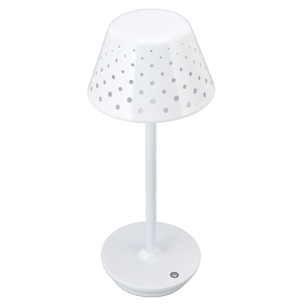 LED-skrivbordslampa retro enkel sladdlös design steglös dimning touch bordslampa för sovrum barer restauranger vit