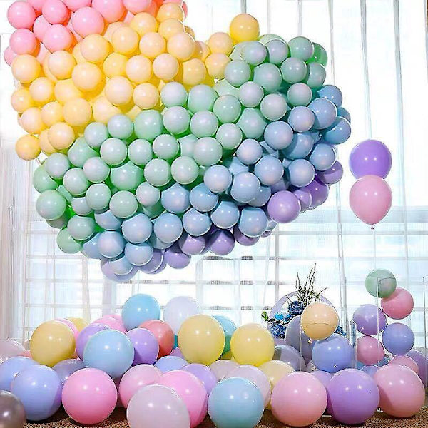 Stora Runda Latexballonger - 100-pack för Påsk, Födelsedag, Bröllop, Baby Shower Dekoration