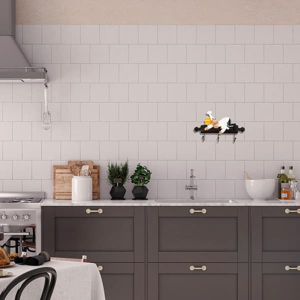 Chef Wall Hanger Thick Chef Wall Hooks Bakery Decorative Chef with Cake Figurine Wall Keys Aprons Tools Hook Chef Wall Art for Kitchen Wall