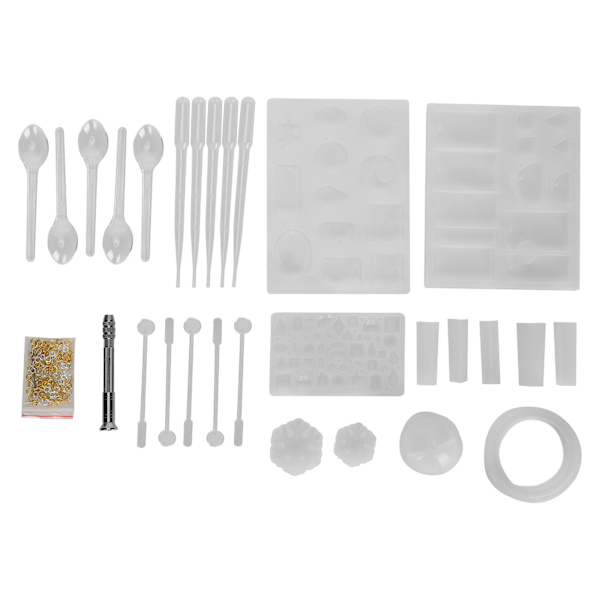 Tee-se-itse koruja molds silikoni muotit askartelu käsin poraus ruuvi silmukka Pin Kit tarvikkeet