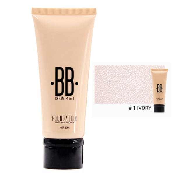 Professionell flytande makeupfoundation långvarig felfri concealer kosmetika 1#