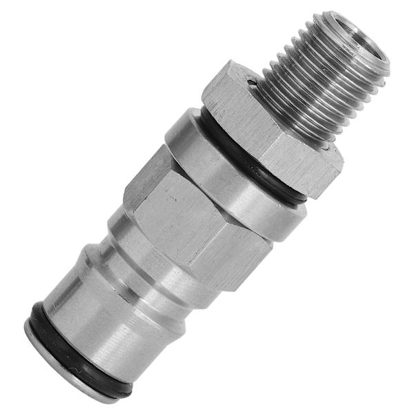304 Rostfritt Stål Ölkägla Kulkoppling Adapter Post Tryckavlastningsventil Hembryggningstillbehör (Vätska)