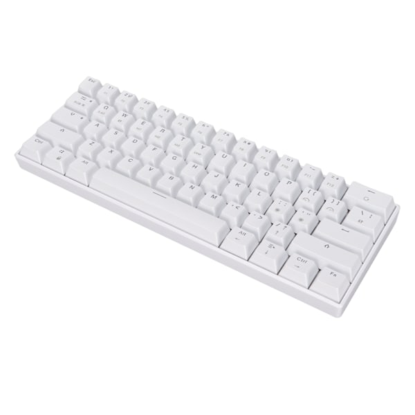 READSON Mekanisk tastatur 61 taster RGB baggrundsbelyst 3 tilstande trådløs understøttet ergonomisk kablet tastatur til hjemmekontoret Rød akse krop