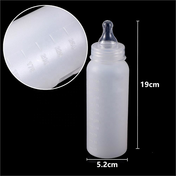 Lamme Silikon Smokkflaske - 250ml Fortykning