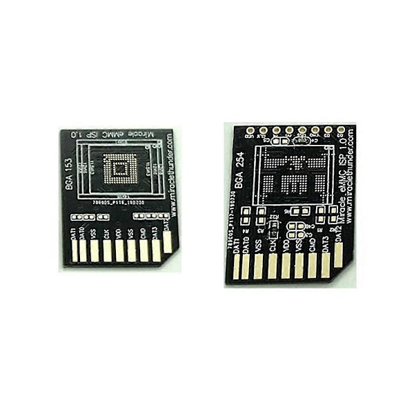 EMMC Plus Verktyg EMMC Adapter 5 I 1 kompatibel med Bga 153, 221, 254 Platta