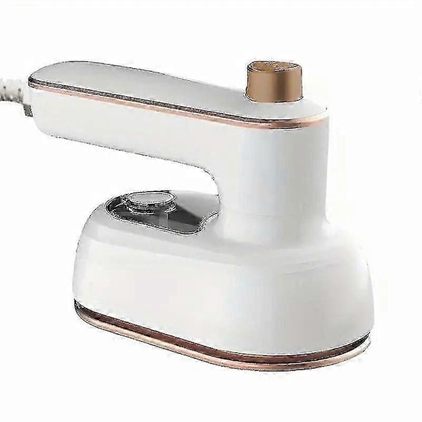 Mini dampstrygejern til hurtig opvarmning, rejse strygejern mini med damp, strygejern damper tøj foldbar roterbar håndholdt strygejern damp hvid