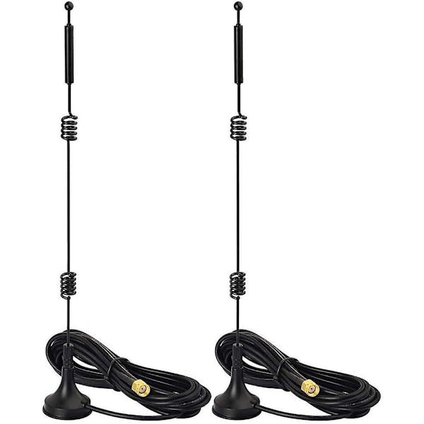 Dual Band WiFi 2.4GHz 5GHz 5.8GHz 9dBi Magnetisk Base MIMO RP-SMA Han Antenne 2 Pakke til WiFi Router Trådløst Kort USB Adapter Sikkerheds IP Kamera