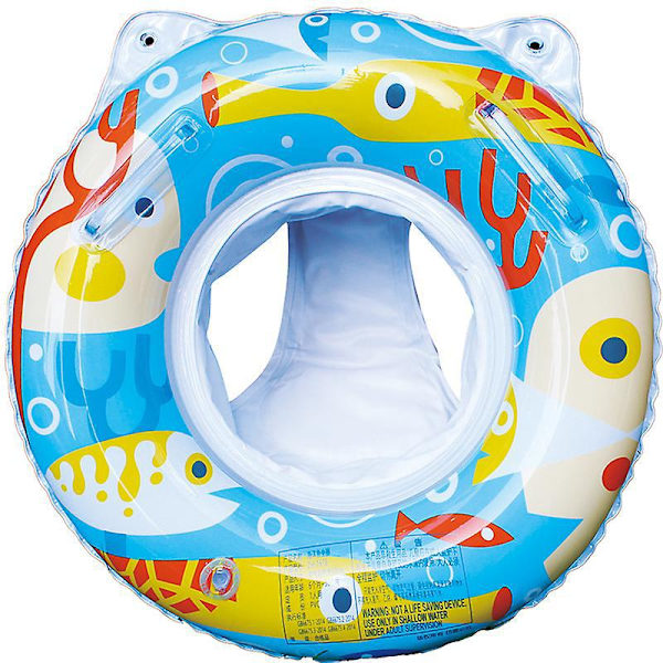 Oppustelig Baby Pool Float til børn 6-36 måneder - Marine Fish Design